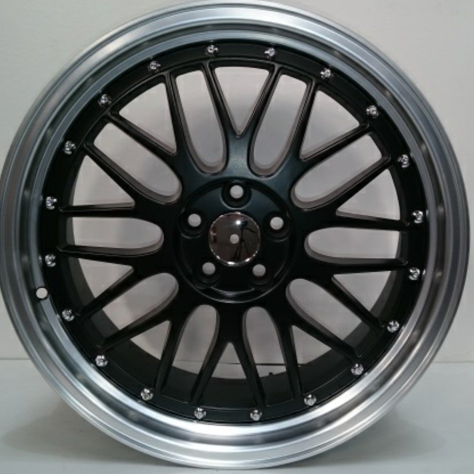 Matte black alloys with silver lip available in 18" &amp; 19" from only £400! 
Wheels &amp; Tyre packages available from £550!
Message us for info!