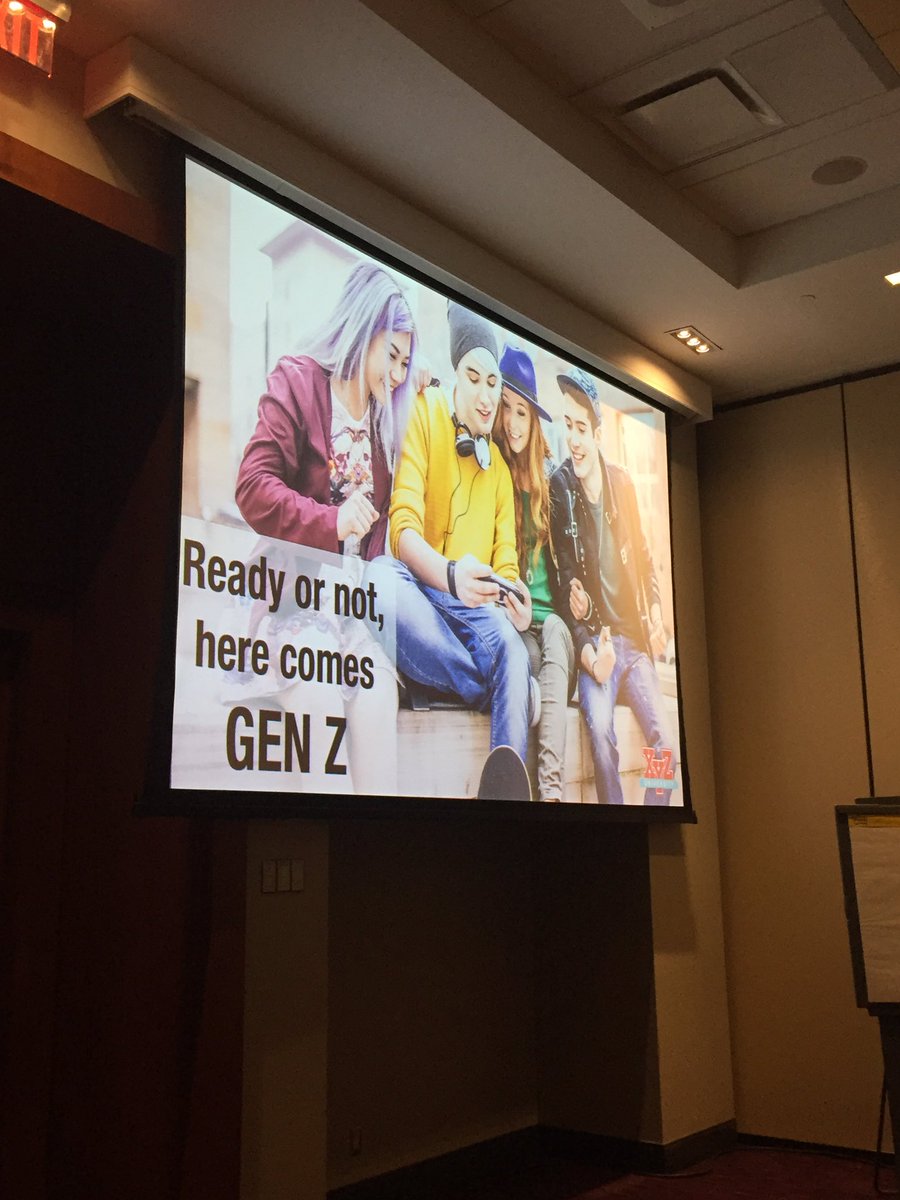 XYZUniversity's tweet photo. Come join @SarahSladek for her session on Gen Z, starting in 5 mins in room 206CD. #asae17 https://t.co/6INriMJzNb
