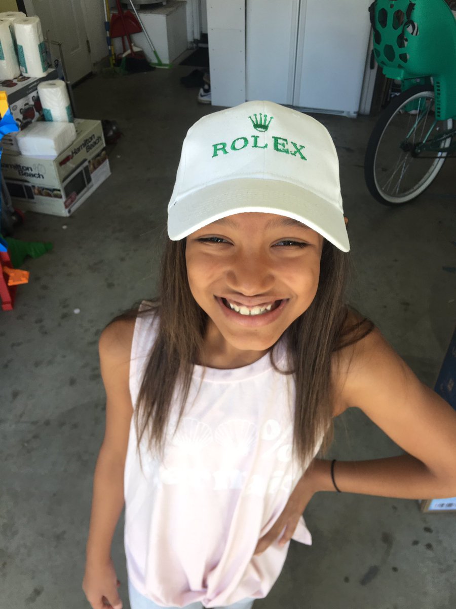 Coach_Dwight's tweet photo. New watch for the wife. New hat for the daughter..@Rolexofficail #Rolexmodel https://t.co/tmNeWEcv9V