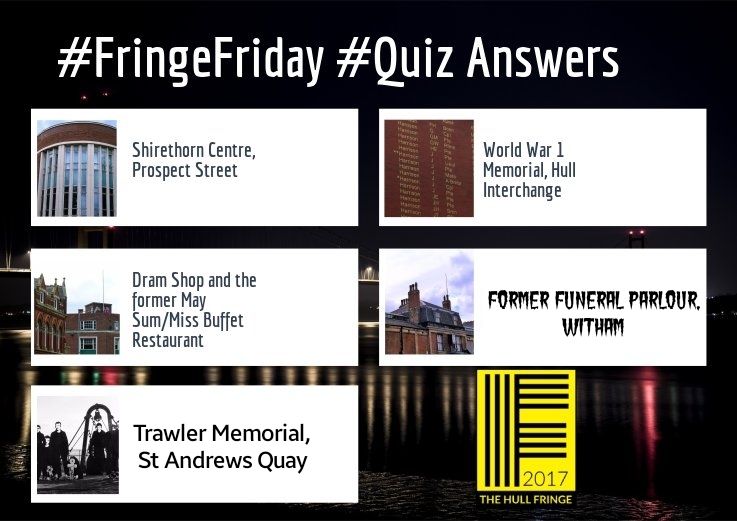 HuFringe's tweet photo. Repost:

Here are the answers to the quiz from the #FringeFriday #Quiz!

How did you do?

#Hull #History #HullFringe #LocalKnowledge https://t.co/rC2NxFqLcK