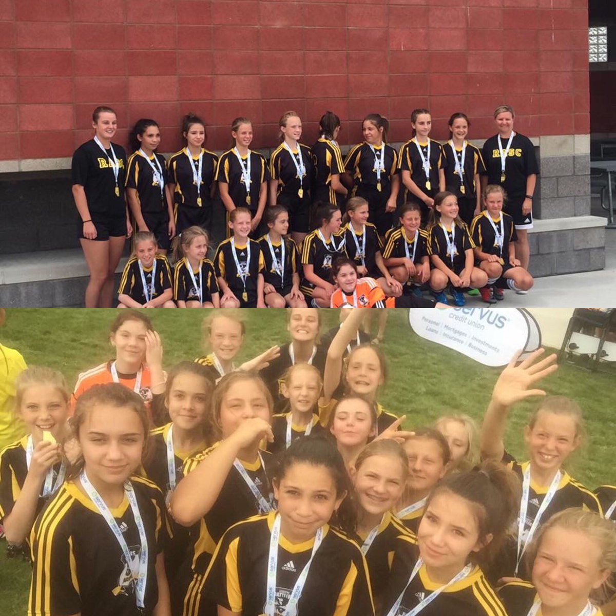 **Breaking News 
U12 Girls are bringing home a Provincial Gold metal. Congratulations 🎉 ❤️⚽️#medhat #soccer <a href="/MHSAsoccer/">Medicine Hat Soccer</a>