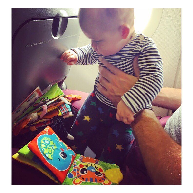 AmyWilliamsMBE's tweet photo. "Now what book to read first?!" We all survived our first flight with the little one ✈️#flyingwithbaby #firstfligh… https://t.co/ibG8tZfmUC https://t.co/Hd2FFONVGb