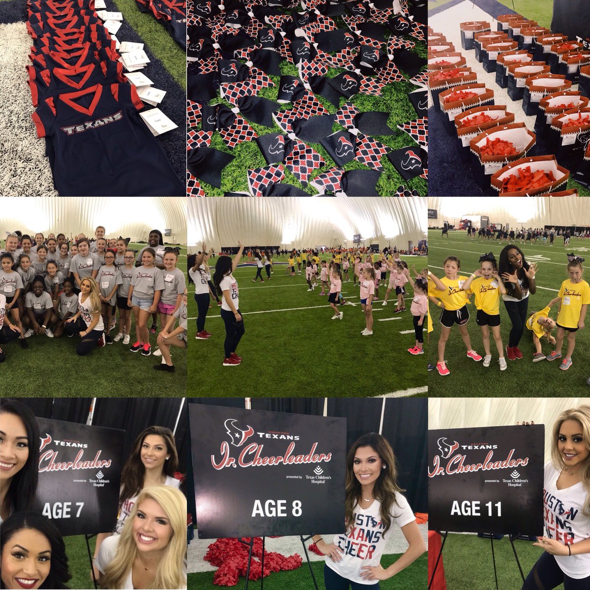 TexansCheer's tweet photo. Having a ball with over 200 precious young ladies at our #HTCJrCheer practice!โค๏ธ
@HTC_Speaker๐ https://t.co/zpZlDxbTAt