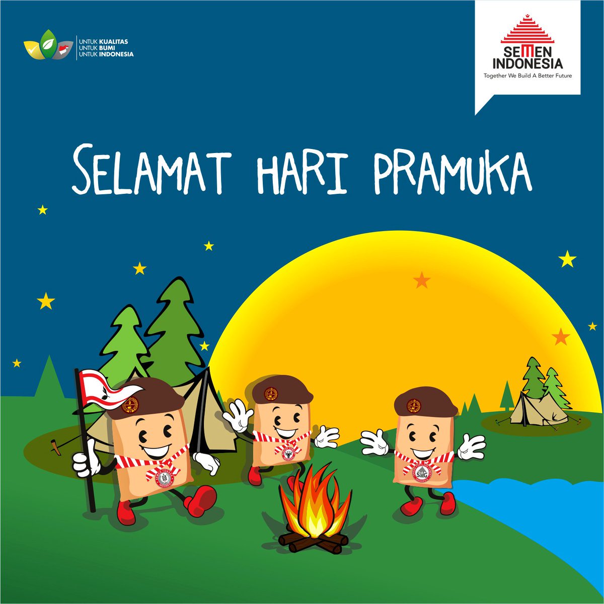 Mari tanamkan semangat Praja Muda Karana untuk Indonesia.

#PramukaIndonesia
#HariPramuka