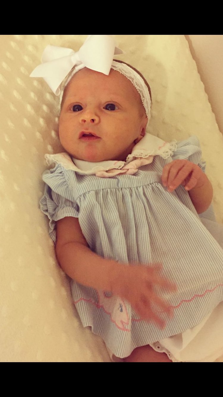 Happy three week \"birthday\" to our sweet Charlotte Kate Robbins! 