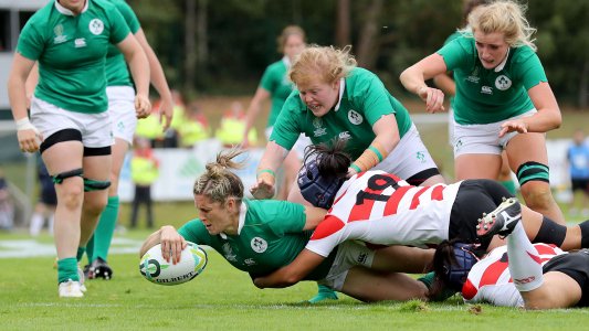 IrishRugby's tweet photo. #WRWC2017 Video Highlights: Ireland 24 Japan 14 #BringIt #COYGIG https://t.co/C9Mvg2QKub https://t.co/nd1SpaMgKQ