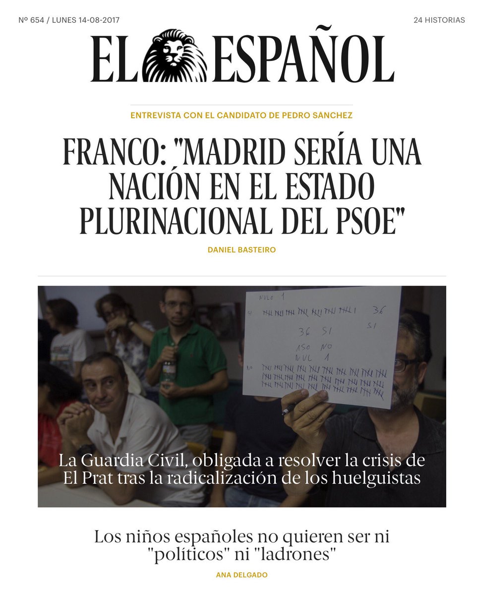 Albert_Rivera's tweet photo. Para el Psoe de Sánchez 'Madrid sería una nación'. A este paso habrá tantas naciones para el PSOE podemizado como ciudades tiene España. https://t.co/bgUXop7qq8