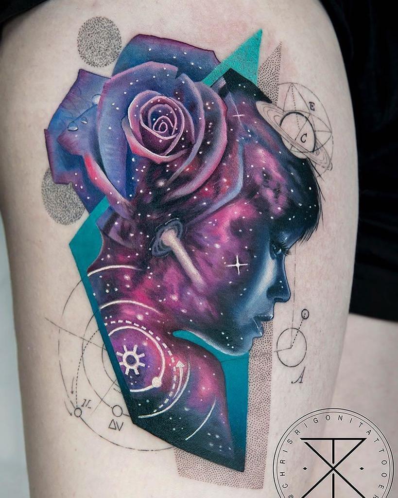 Cosmic Flower by @chrisrigonitattooer at Bloodlines Ink in Perth, Western Australia. #space #stars #cosmo #cosmic … ift.tt/2w1GRq4