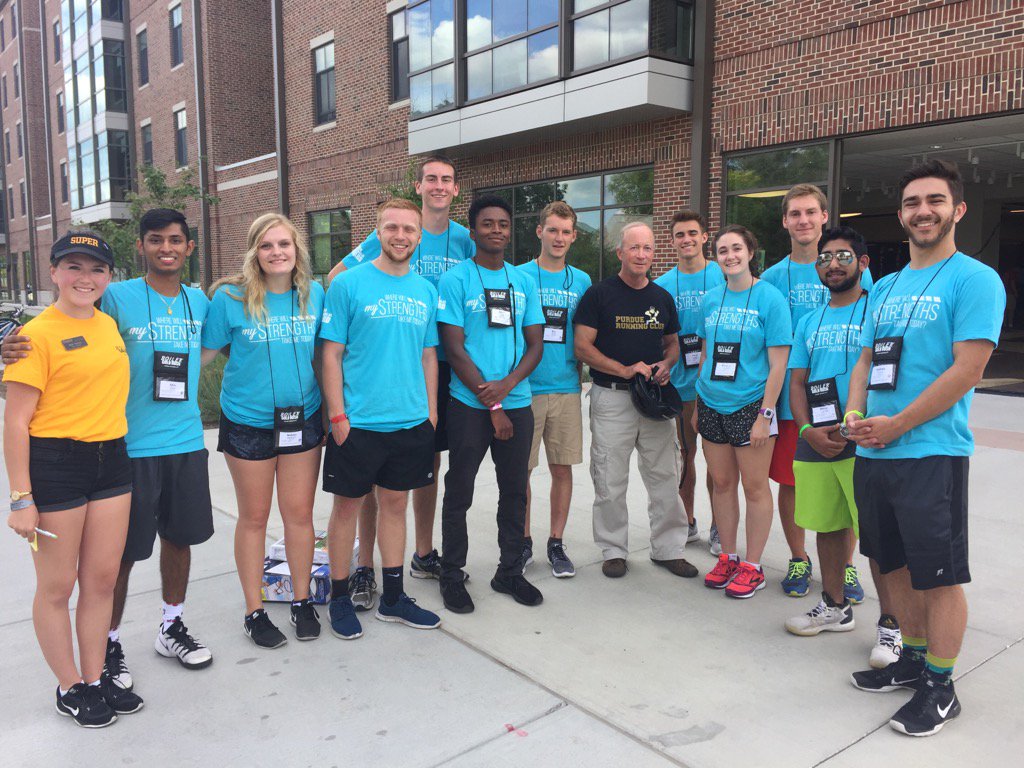 purduemitch's tweet photo. Out visiting our fabulous student volunteers at Boiler Gold Rush. Big welcome to our new Boilers https://t.co/zR8RWY6Chv