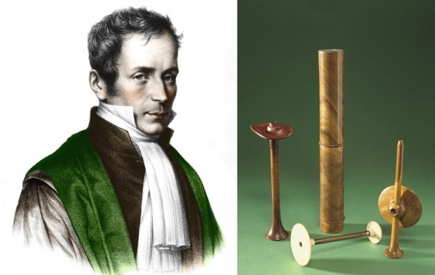 drfjmed's tweet photo. Un día como hoy, 13/08/1826 falleció Rene Laënnec. Inventor de lo muchos usan de collar... el estetoscópio.

#RepasoMD #TuitMédico #Salud https://t.co/VYXgAoafZ5