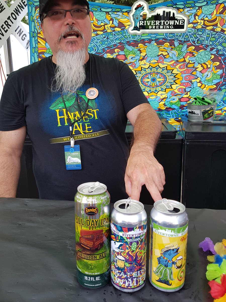 Epic #beer cans at #PeachMusicFestival @foundersbrewing @rivertownebeer