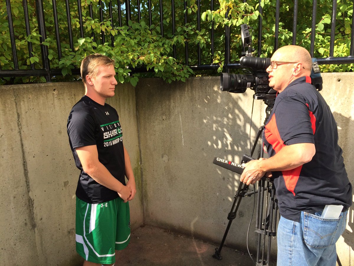Junior A Shamrocks call-up Danny Smith talking to <a href="/CHEK_News/">CHEK News</a> ahead of tonight's game 6. #ShamrocksNation