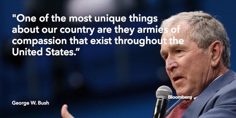 business's tweet image. Former President George W. Bush says he's optimistic about the next generation bloom.bg/2w4eYNh