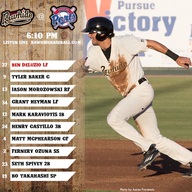 VisaliaRawhide's tweet photo. #Rawhide closing out the road trip in Stockton tonight!
First pitch: 6:10
Listen live: https://t.co/85Gamn4ovw
#RollHide https://t.co/c1b6apsnNl