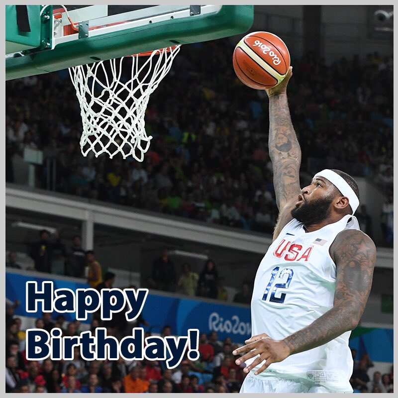 Wishing a happy birthday to DeMarcus Cousins!     