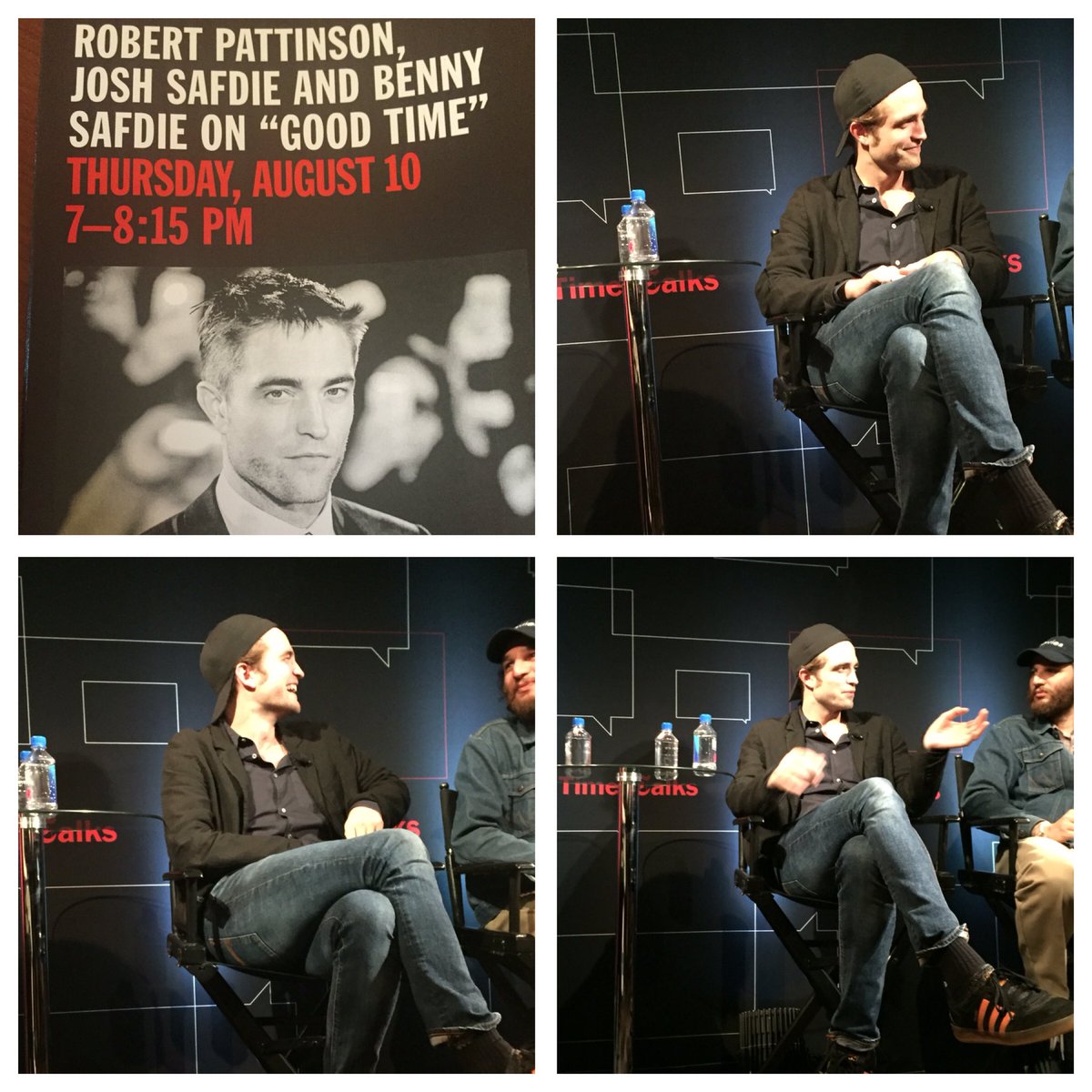 RobCatNancy's tweet image. #TimesTalks w/Robert Patttinson always the best! #GoodTimeMovie