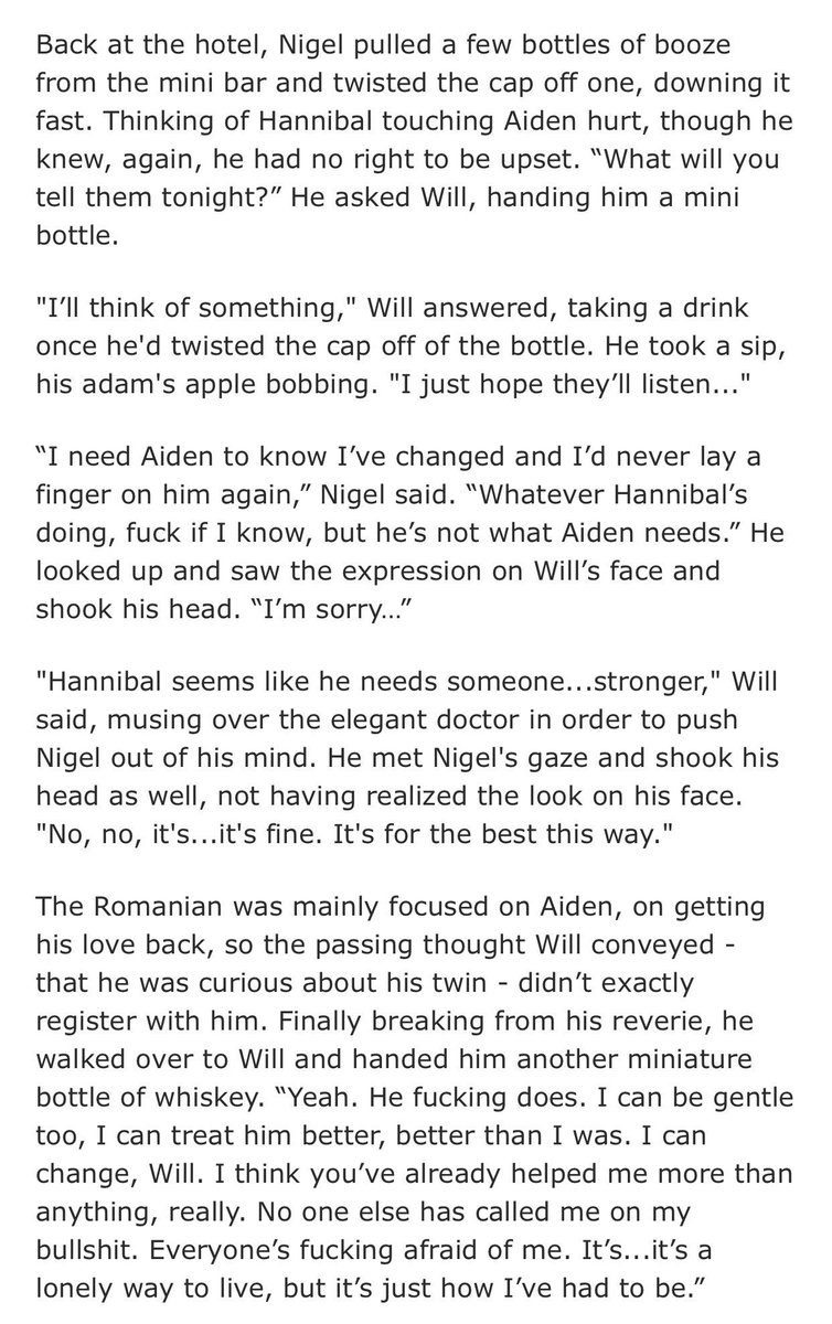 AchillesLament's tweet photo. "Wherever I may roam" ch.13 https://t.co/53QK112f9J #Aiden #Nigel #Hannibal #Will #ReadTags #Dark #Charliecountryman w/@wendigobunny https://t.co/Uj2tb9Athq
