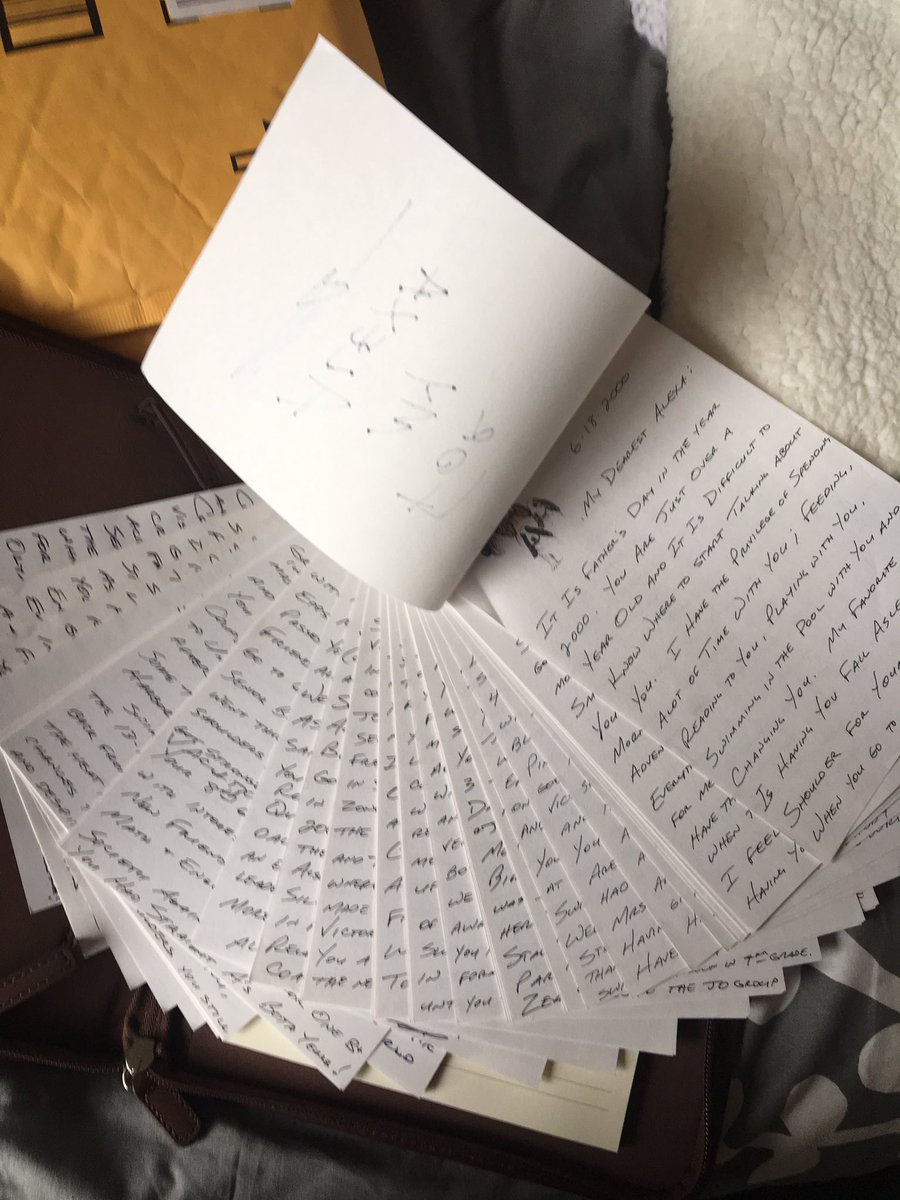 lex_neely's tweet photo. My dad started writing me these letters when I was 1 years old. Today, I moved into my college dorm where he gave them all to me❤️ https://t.co/bctFzap4ec
