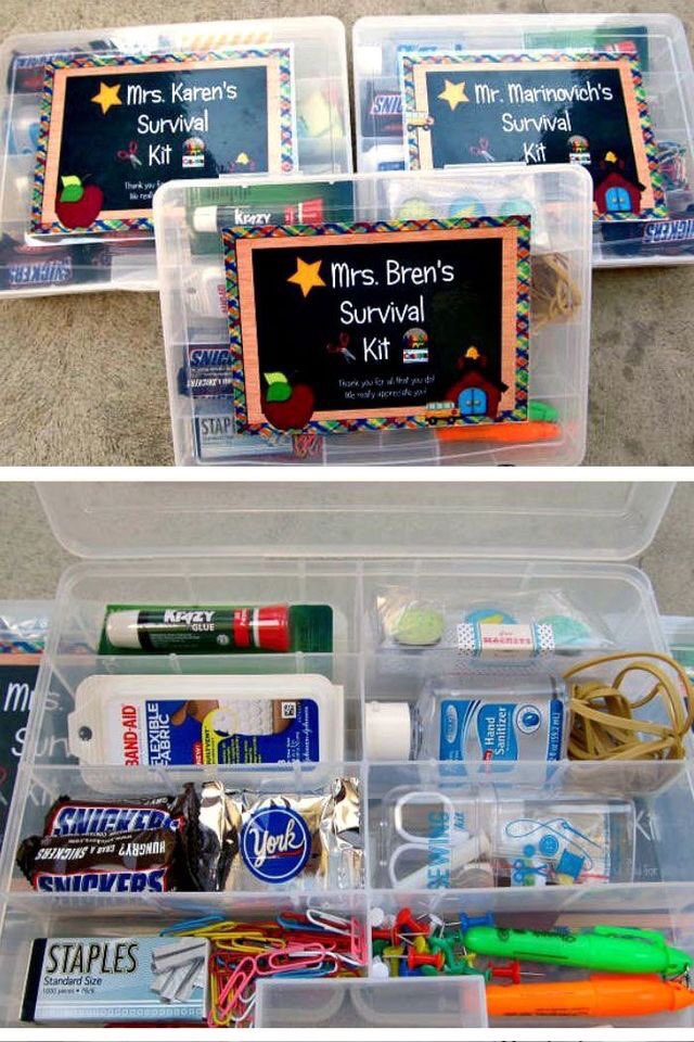 CreateNEducate's tweet image. "Teacher Survival Kits" are a nice, cheap gift to give teachers on your team (esp 1st years) 4 back to school!

#iteach #teachersofinstagram