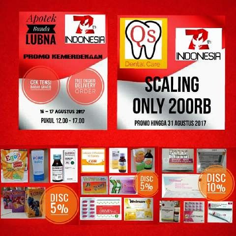 Promo HUT Kemerdekaan Apotek Bunda Lubna, Bogor