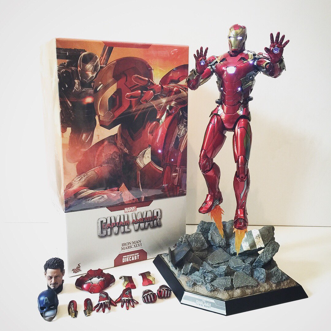 hot toys iron man mark 46 diecast civil war