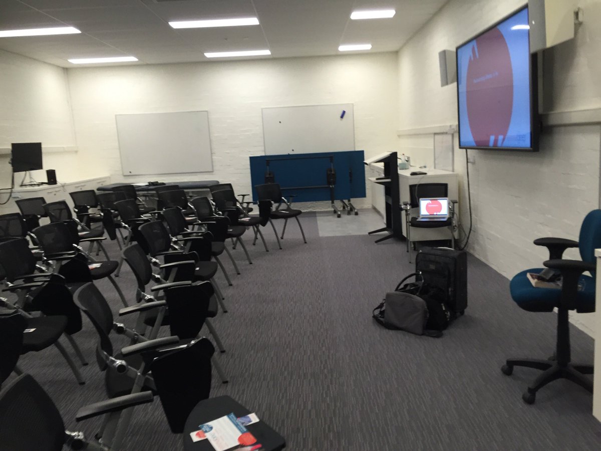 egee1's tweet photo. Set-up to #lecture on #occupationaladaptation to MOT #students @Swinburne #author #personcentredcare #emmagee #reinventingemma https://t.co/ZN9EXUlqjI