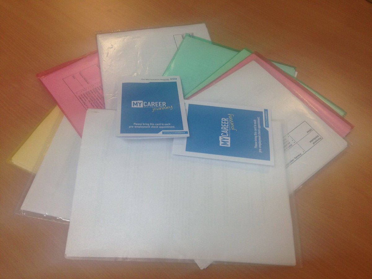 Excited to start to process the successful candidates pre-employment checks from the Patient Admin Open day on Saturday <a href="/MidYorkshireNHS/">Mid Yorkshire Teaching NHS Trust</a>