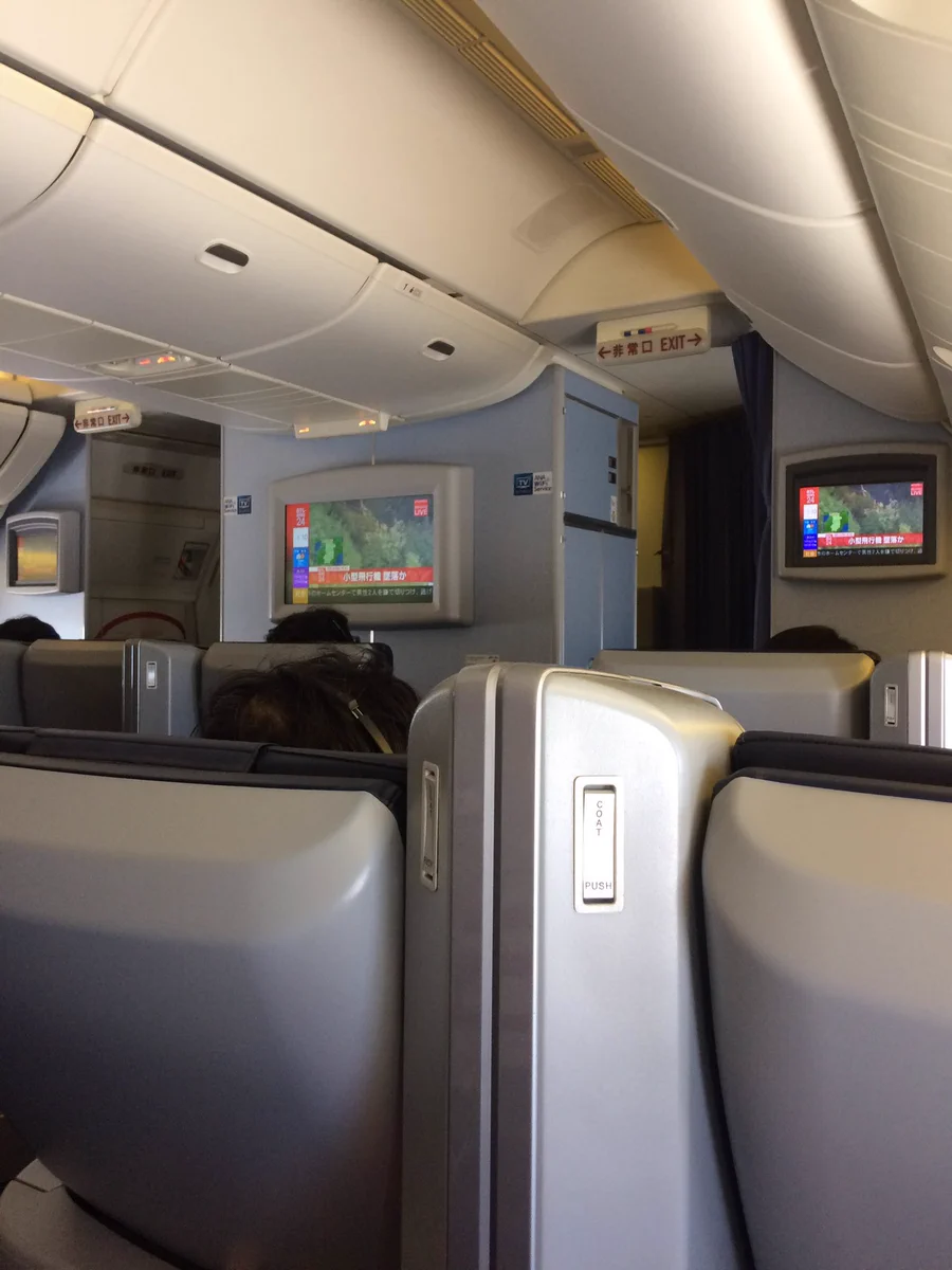 飛行機が怖くなっちゃう！機内で墜落のニュースを見る客！