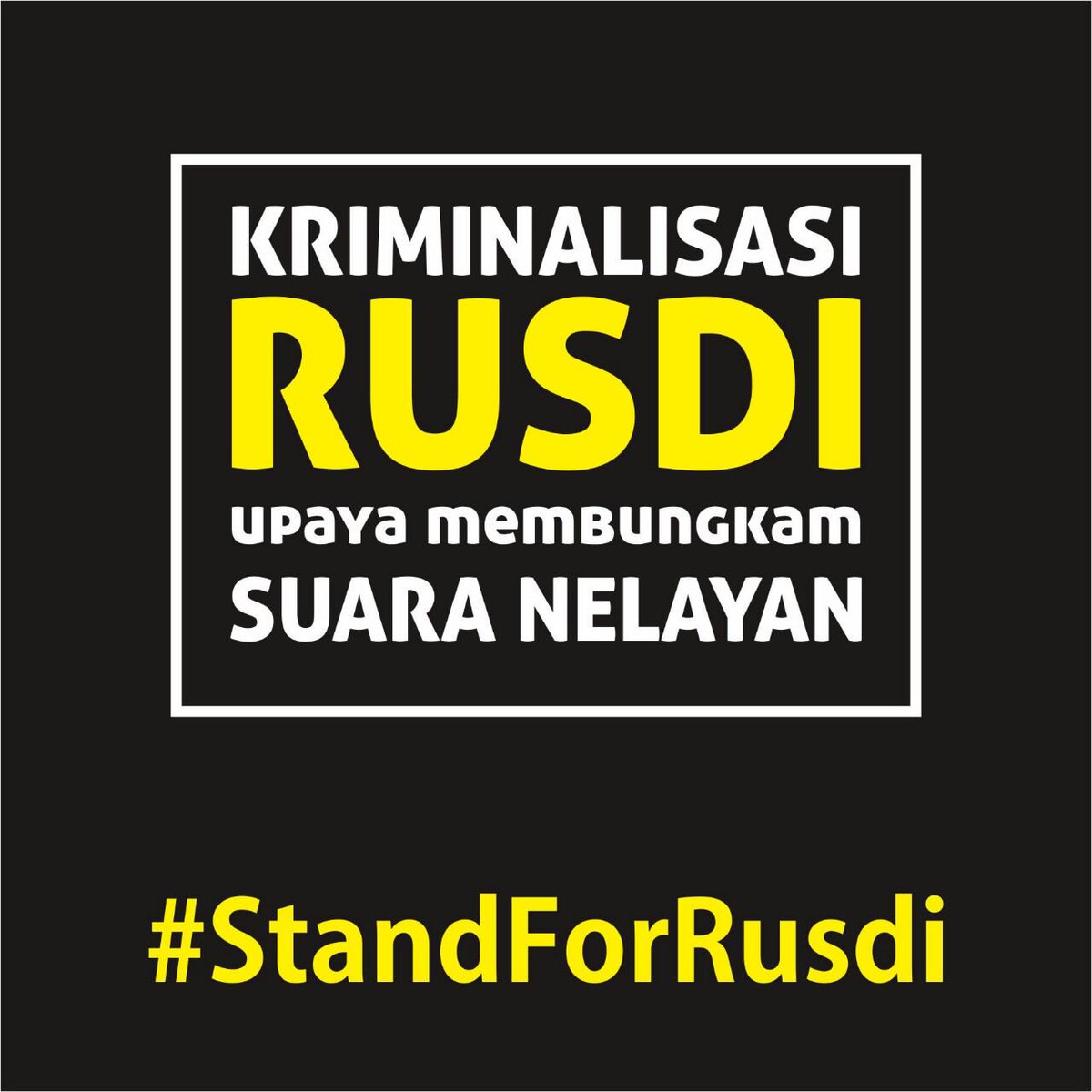 Kami tak akan menyerah karna <a href="/PujiastutiSusi/">Susi Pujiastuti</a> 
#StandForRusdi
