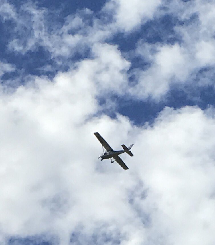 WelcometoPC's tweet image. Not just fluffy clouds in the sky above Point Cook today! #pointcook #raafbase #plane #wintersun #springiscoming #melbwest #wyndham