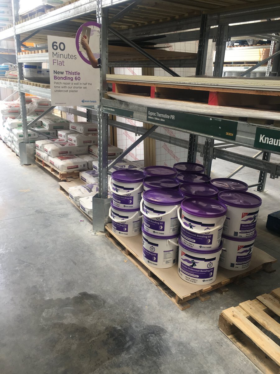 GET YOUR BONDING 60 FROM <a href="/TravisPerkinsUK/">Travis Perkins</a> #Leicester NOW!
#THISTLEBONDING60 <a href="/britishgypsum/">British Gypsum</a>  perfect for patch and repair jobs!