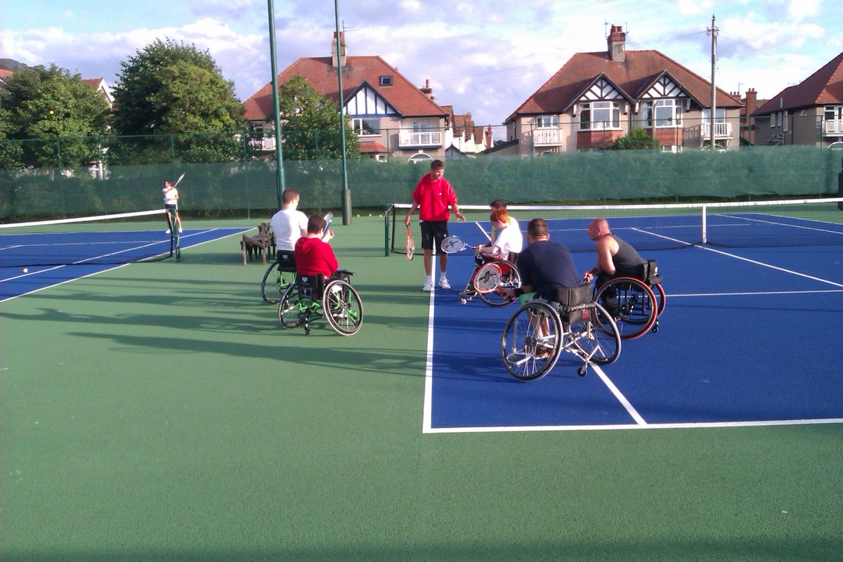 Wheelchair Tennis at the club 6:30 pm tonight all welcome to try.... Free session.