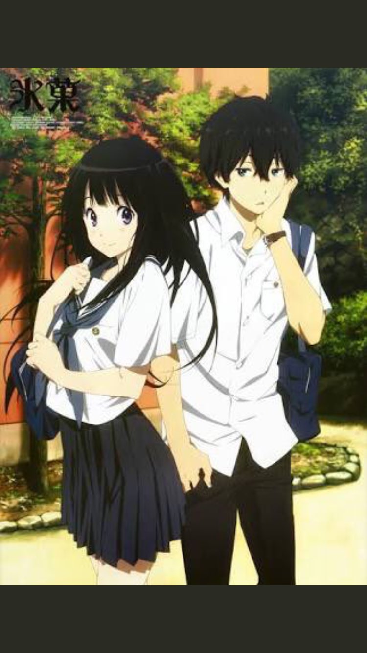 Akky 地味に見てなかった氷菓を今更ながら見たけど 神アニメと言われるだけの事はありますなw ミステリー系アニメってあまり 見てなかったから最高でしたわw なによりえるが可愛い ここで一言言わしてください える実写化やめて 氷菓 氷菓