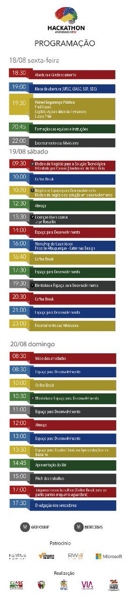 CodeForFloripa's tweet image. Já conferiu a programação da segunda edição do Hackathon do CIASC?