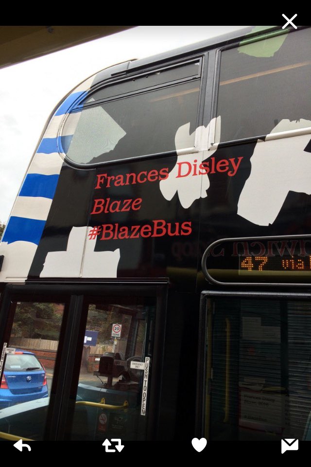 smarshall2002's tweet photo. I ❤️ this city. Finally caught a ride on the #blazebus this morning @biennial @arrivanorthwest @FranDisley https://t.co/F9JUGlpMZb