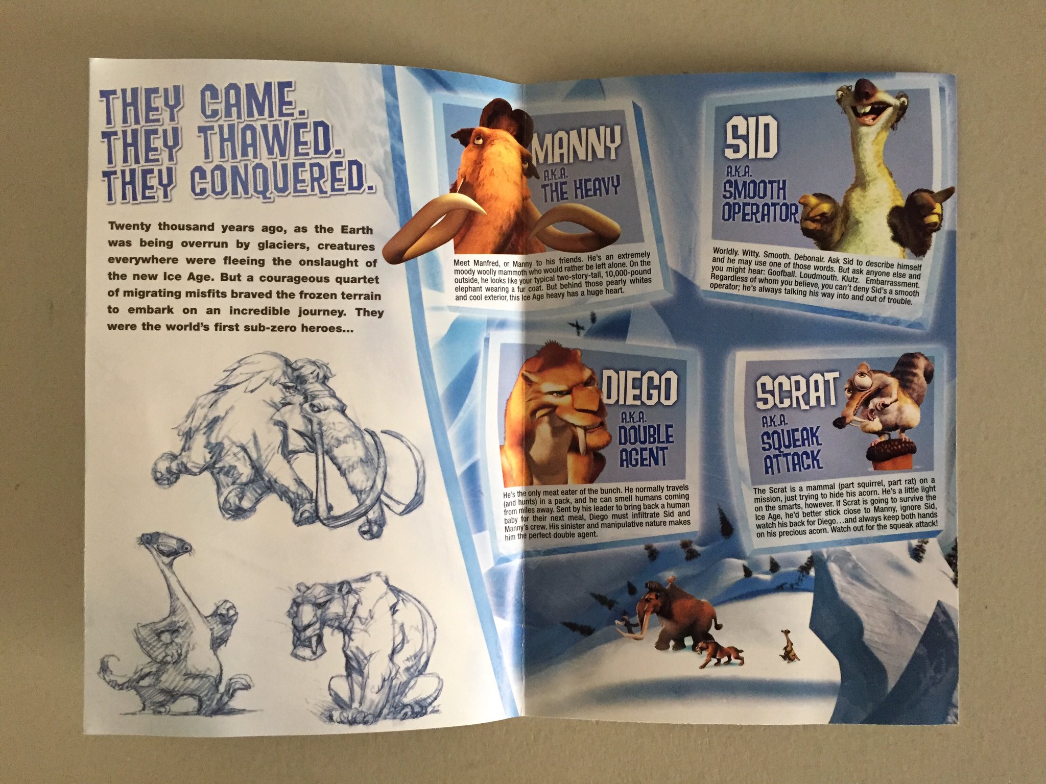 1. Ice Age (2002) 2-Disc Special Edition DVD Booklet (Scene Selection). 