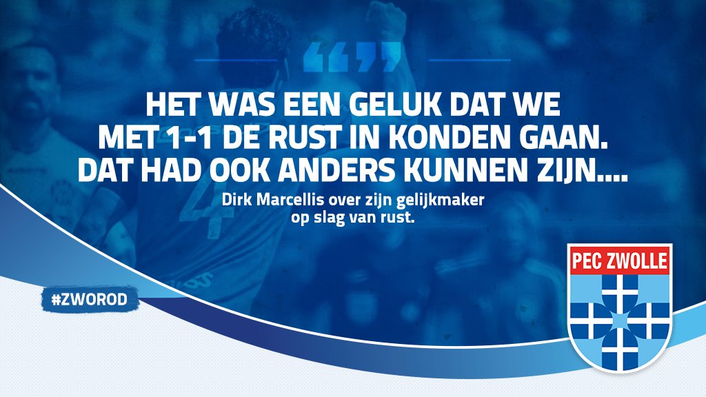 PECZwolle's tweet photo. Dirk Marcellis brak tegen Roda JC Kerkrade de ban. De geboren Limburger zorgde op slag van rust met een kopbal voor de gelijkmaker. #zworod https://t.co/ugiBlmy3OO