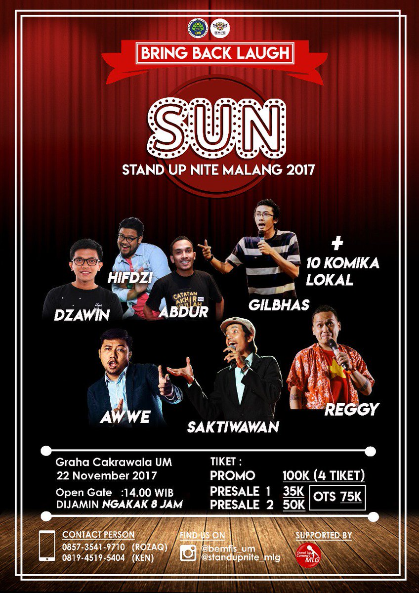 Hi gaes. Pingin tahu cara menikmati tahun ini dengan kebahagiaan?
Nih, kita punya event terbesar tahun ini.
Semua info di poster yak 
:*