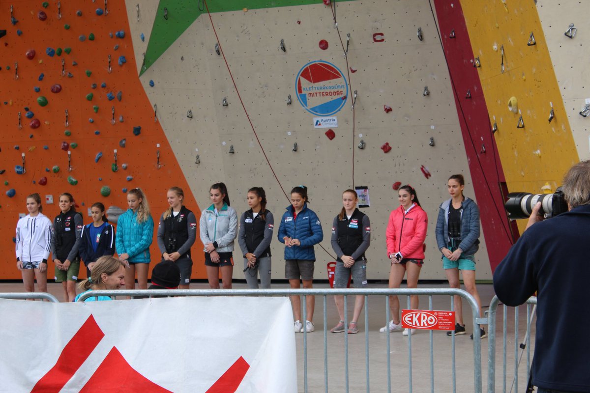 kittyclimbs's tweet photo. Finished Mitterdorf EYC in 11th after a disappointing performance in finals😔, but that's comp climbing! #learningprocess https://t.co/sTrB7FR0uf