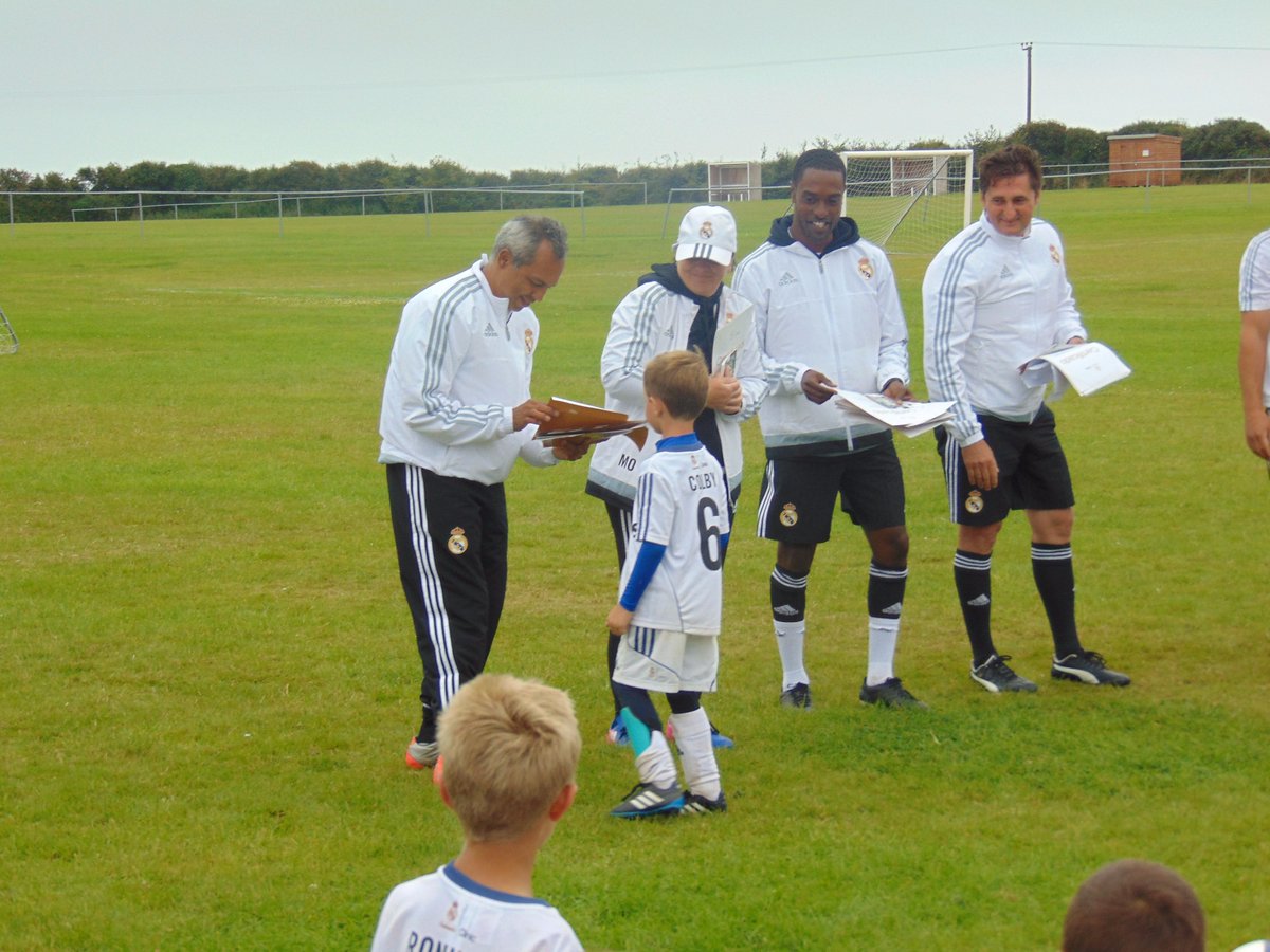 RNASCuldrose's tweet photo. @CuldroseYouthFC had a successful end to their @realmadrid #soccer camp. Head Madrid coach Alex Ferro #blown away by high standard of soccer https://t.co/AVQikZguqt