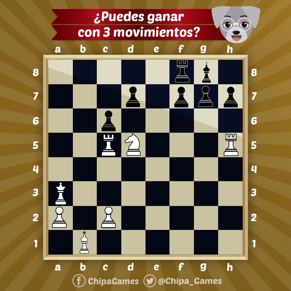 Chipa_Games's tweet photo. Empezamos la semana con un #DesafioMental 💪🧠
¡Este es #difícil ! #FelizLunes #Trivia #Reto #Acertijo #Ajedrez #Mate3 #Mental@acertijos_atorm https://t.co/7Ag5cUMzC2