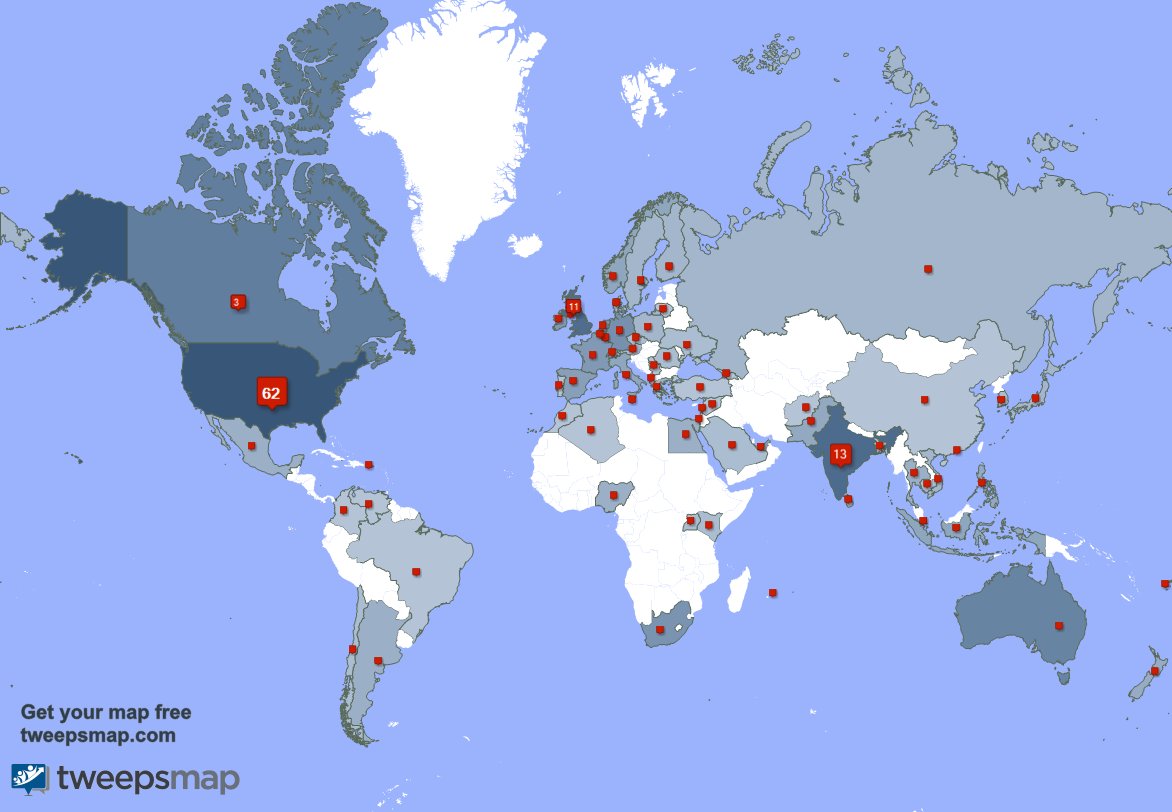 RT RChilli "I have 21 new followers from Mexico, and more last week. See tweepsmap.com/!RChilli "