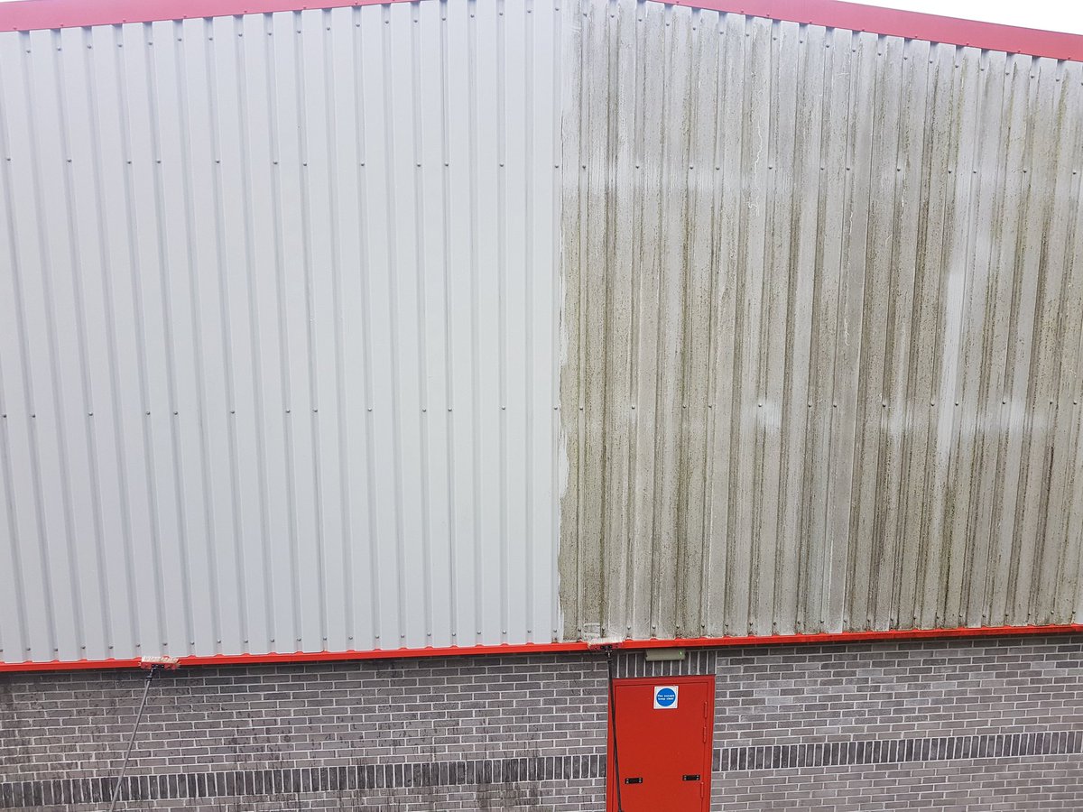PureExeter's tweet photo. That's looking a bit better!!#commercialcleaners #Exeter #claddingcleaners https://t.co/xfyoFD7vpt