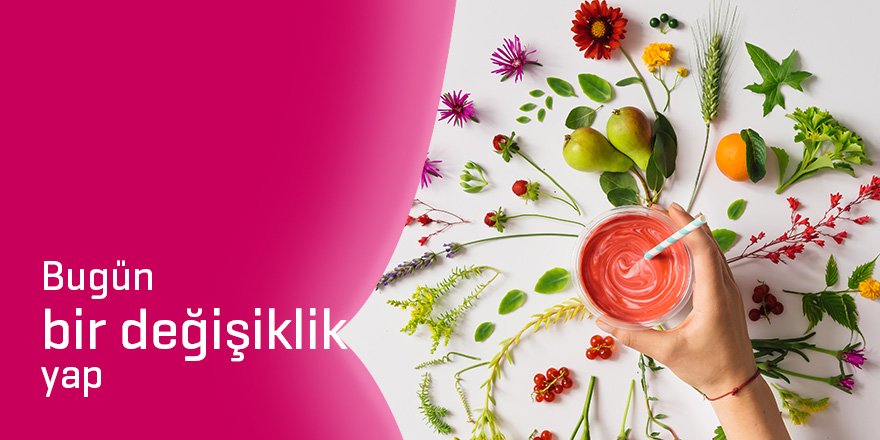 Bugün bir değişiklik yap ve işe giderken kahve yerine, smoothie al!