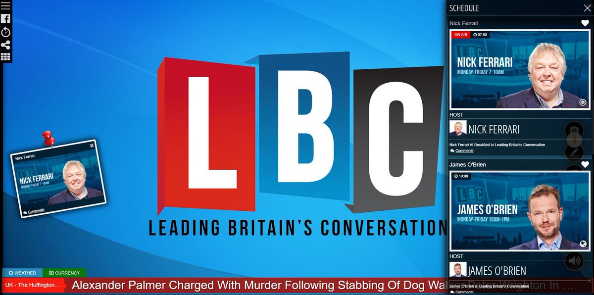 OlesPlatform's tweet photo. @LBC New face of LBC. New way to listen, watch and interact. Check it out!
https://t.co/0iKGIoi8rG https://t.co/RM0eumgWDT