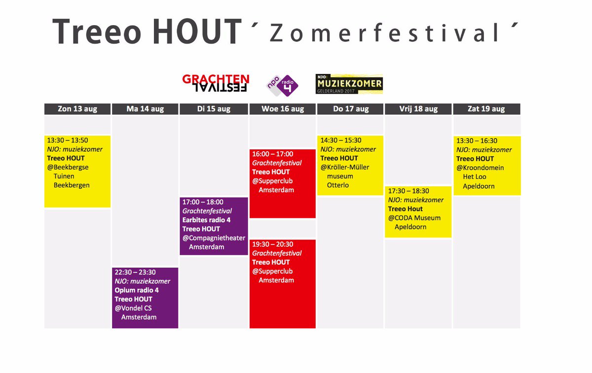 TreeoHout's tweet photo. Zoveel concerten het lijkt wel een #festival #Treeozomerfestival  #blokkenschema 
Gisteren de aftrap in de Beekbergse tuinen @NJOrkest https://t.co/AKCZLugHkD