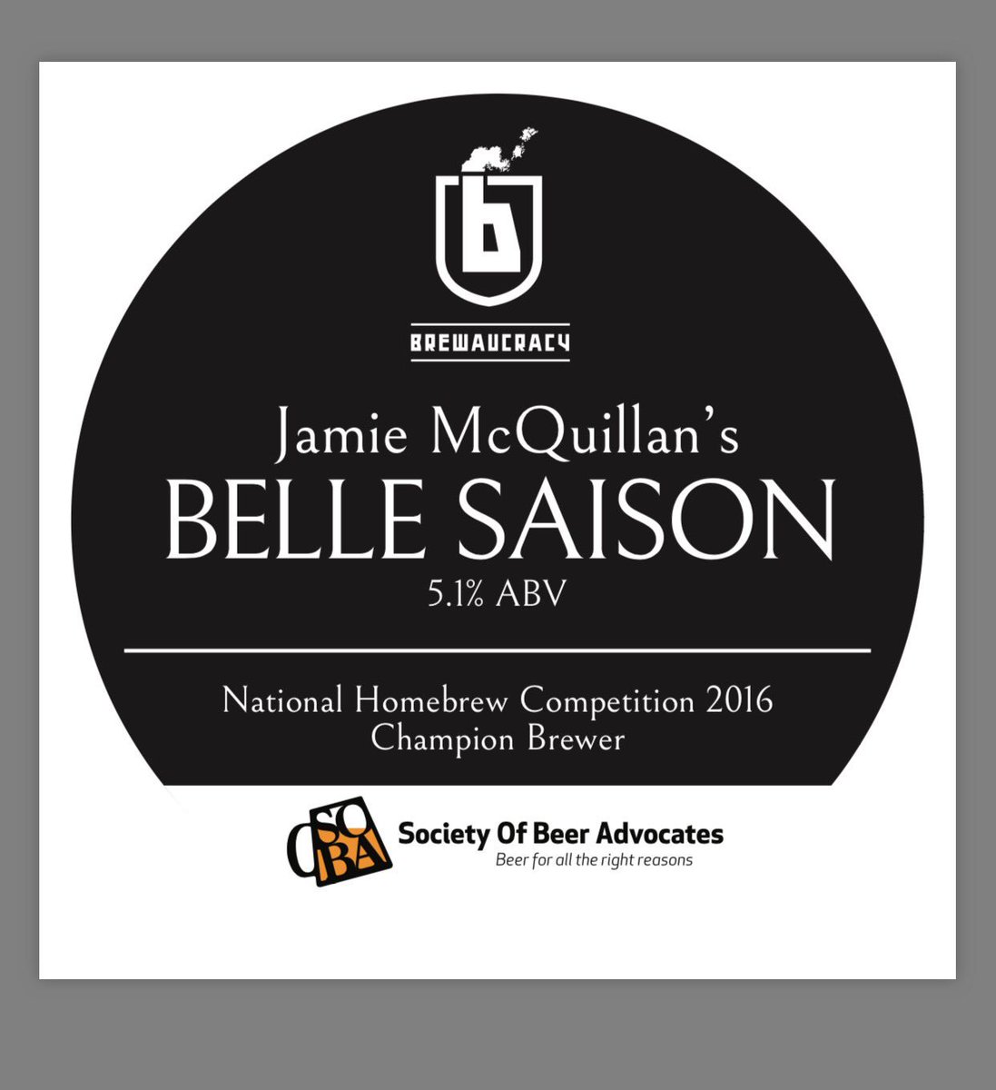 This week's NRT is from NHBC Champion Jamie McQuillan. This sessionable unfiltered saison (brewed <a href="/brewaucracy/">Brewaucracy</a>) will be tapped at 5pm tmrow!