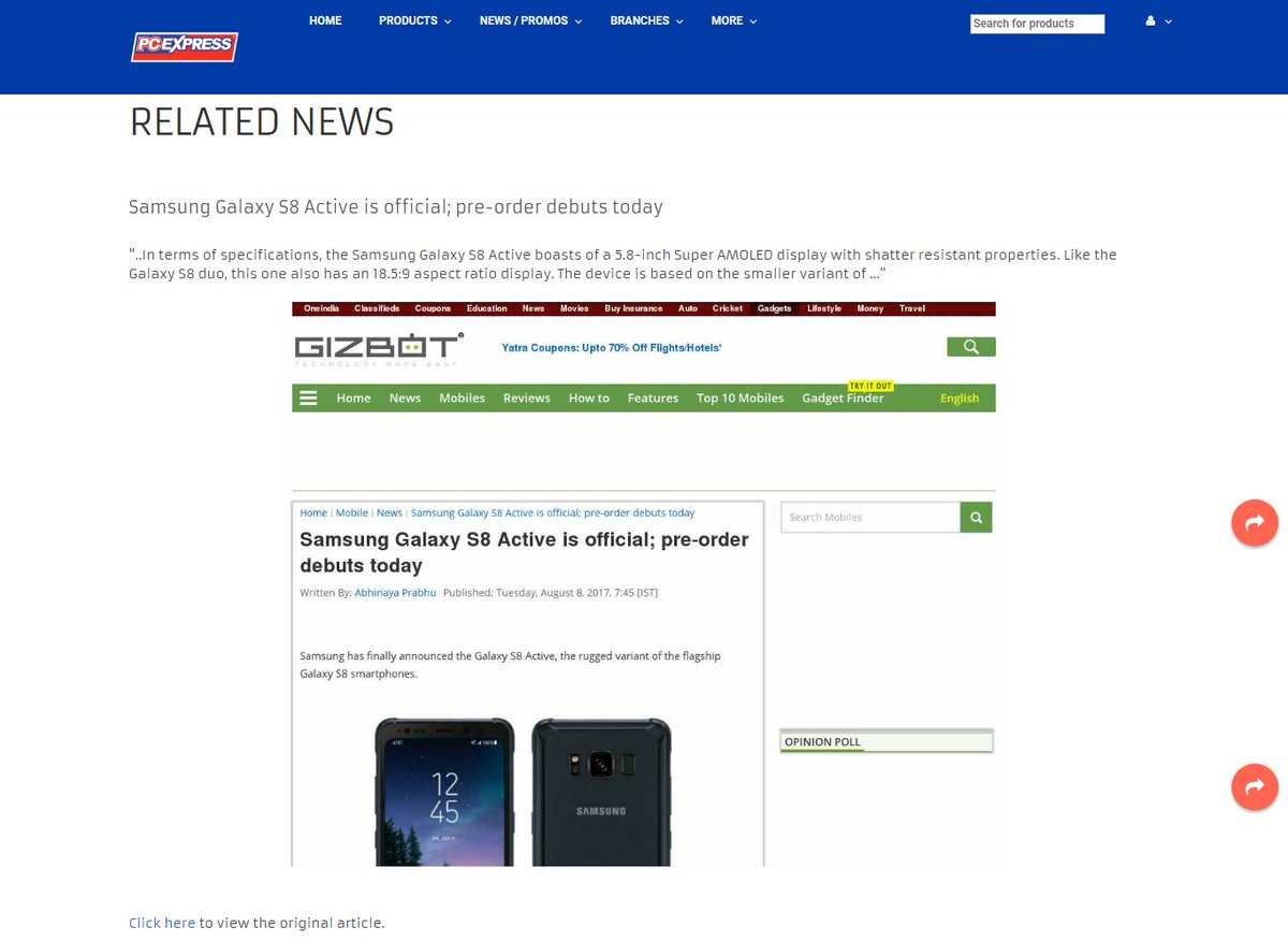 PCExpressPH's tweet image. Trending News!!!!
Samsung Galaxy S8 Active is official; pre-order debuts today
news.pcx.com.ph/41990/3782235/…