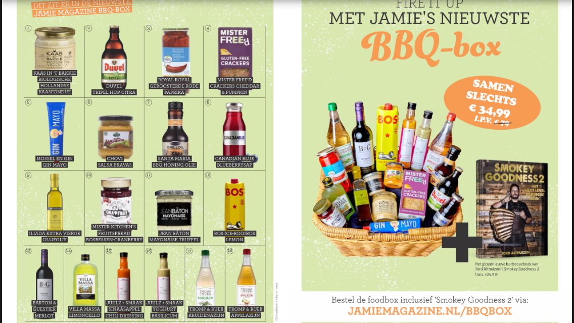Juulz+ dressings in de nieuwe Jamie magazine NL ! 
De BBQ box is hier te bestellen jamiemagazine.nl/shop/jamie-mag…