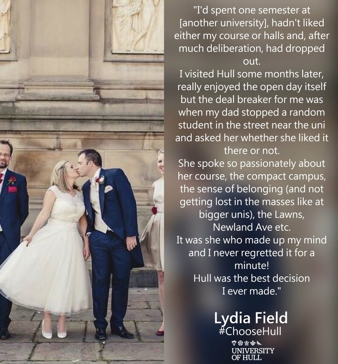 What made Lydia Field #ChooseHull? 💡

You can still choose Hull in 2017. Visit hull.ac.uk/clearing or call 01482 962986. #Clearing